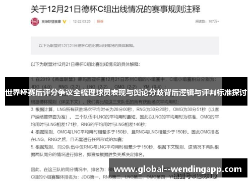 世界杯赛后评分争议全梳理球员表现与舆论分歧背后逻辑与评判标准探讨